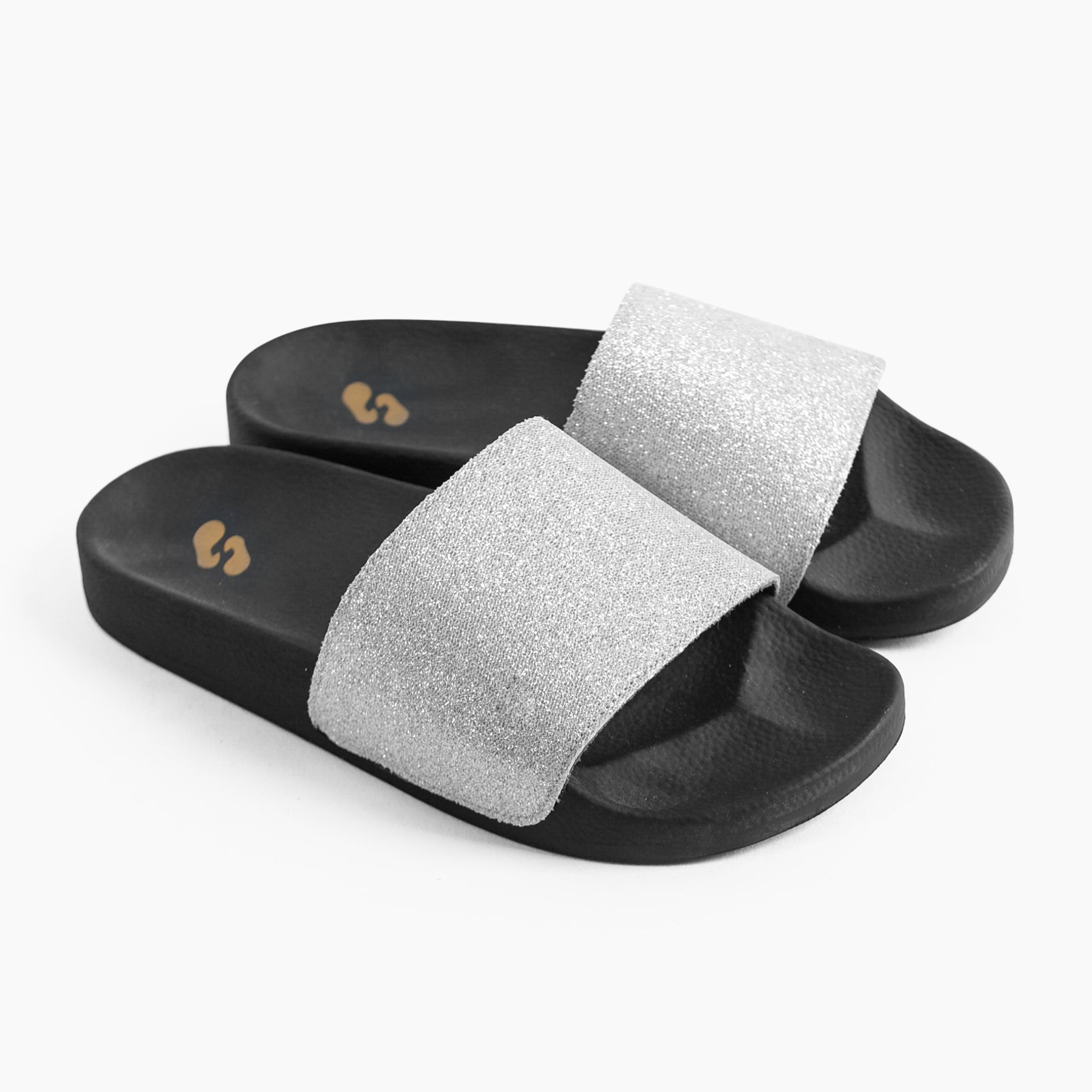 Womens sparkle clearance slides